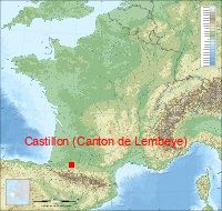 localisation mairie de Castillon (Canton de Lembeye)